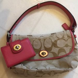 Coach purse and wallet